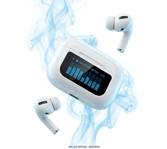 A9 LCD AirPods — Your Charging Case Has a SCREEN! | ANC | ENC | Smart Display - Xccessories.pk