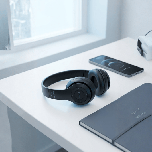 P47 Wireless Over - Ear Headphones — Deep Bass | 12Hr Battery | Bluetooth 5.0 | Foldable - Xccessories.pk