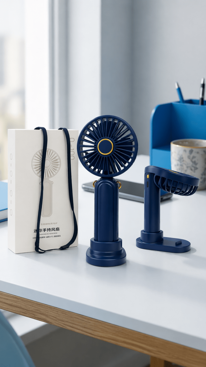 Portable Cooling Fan - Rechargeable Mini Hand Fan - Xccessories.pk