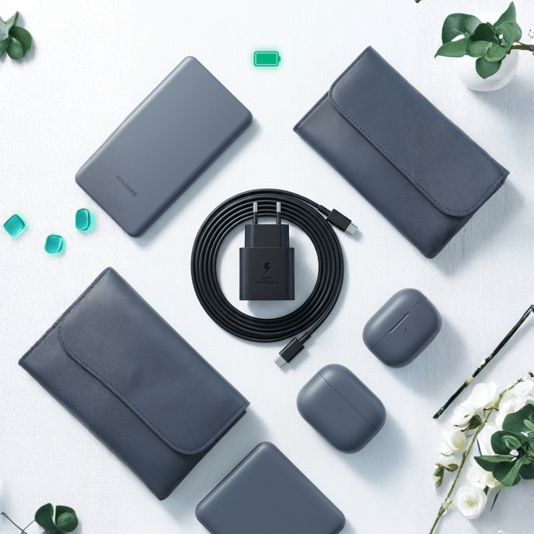 Samsung 25W Super Fast Charger — USB - C PD | Galaxy S/A/Note Series | Compact - Xccessories.pk