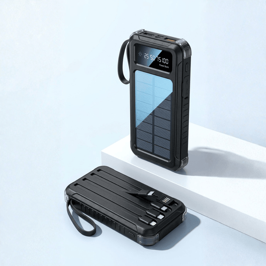Solar Power Bank 10000mAh — Charge From the Sun | LED Torch | Waterproof | Load Shedding - Xccessories.pk