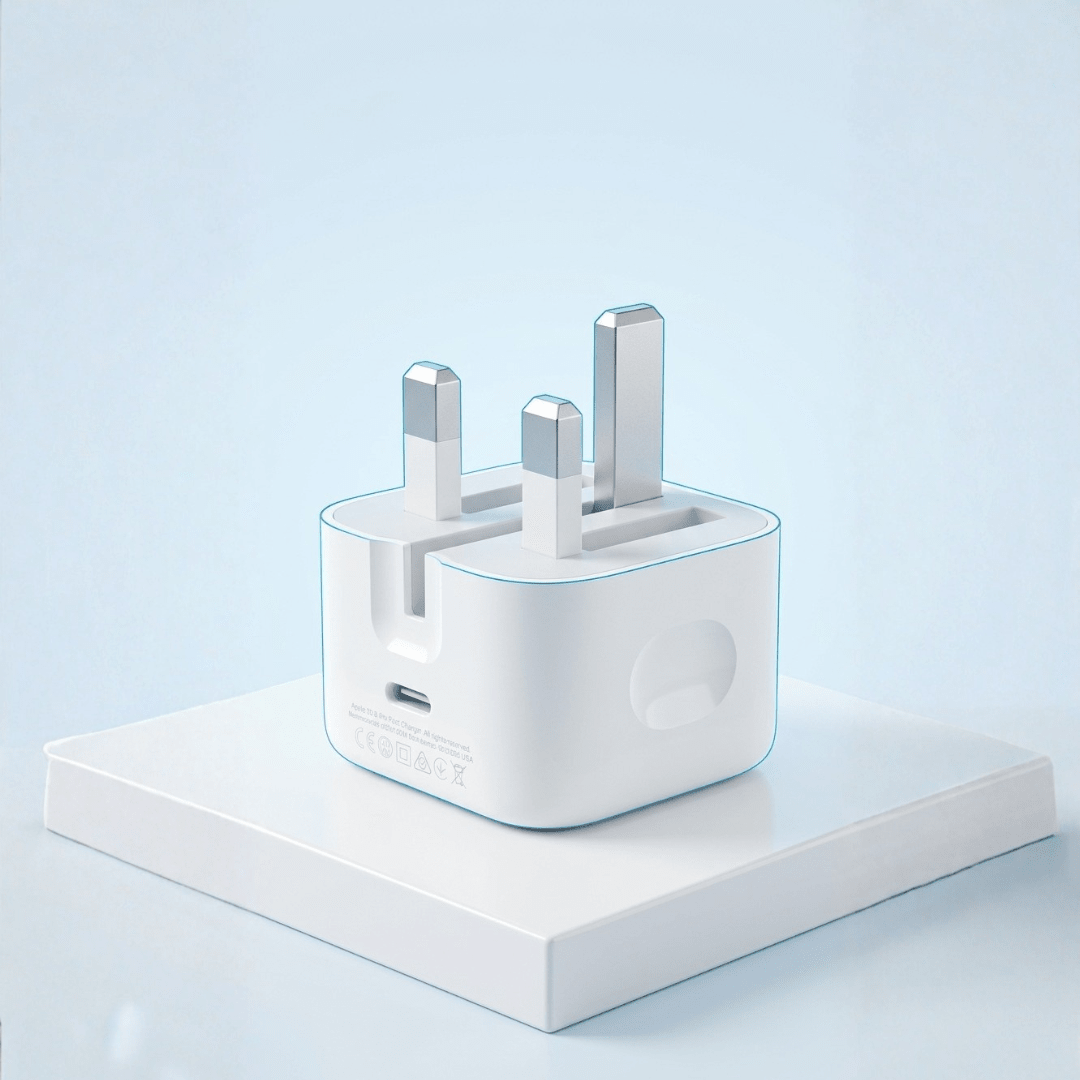 20W iPhone Fast Charger 3 - Pin — USB - C | Grounded Safe Charging | iPhone 12 to 15 - Xccessories.pk