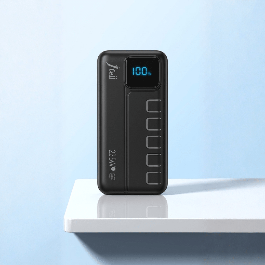 JCell 135 Power Bank 20000mAh — Digital Display | Triple Output | Fast Charge | One Week - Xccessories.pk