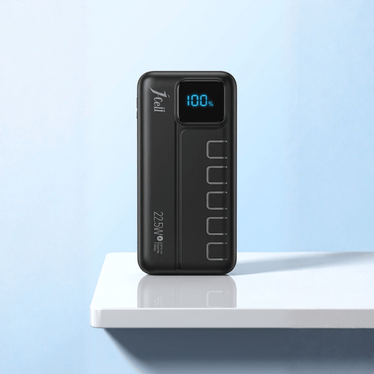 JCell 135 Power Bank 20000mAh — Digital Display | Triple Output | Fast Charge | One Week - Xccessories.pk