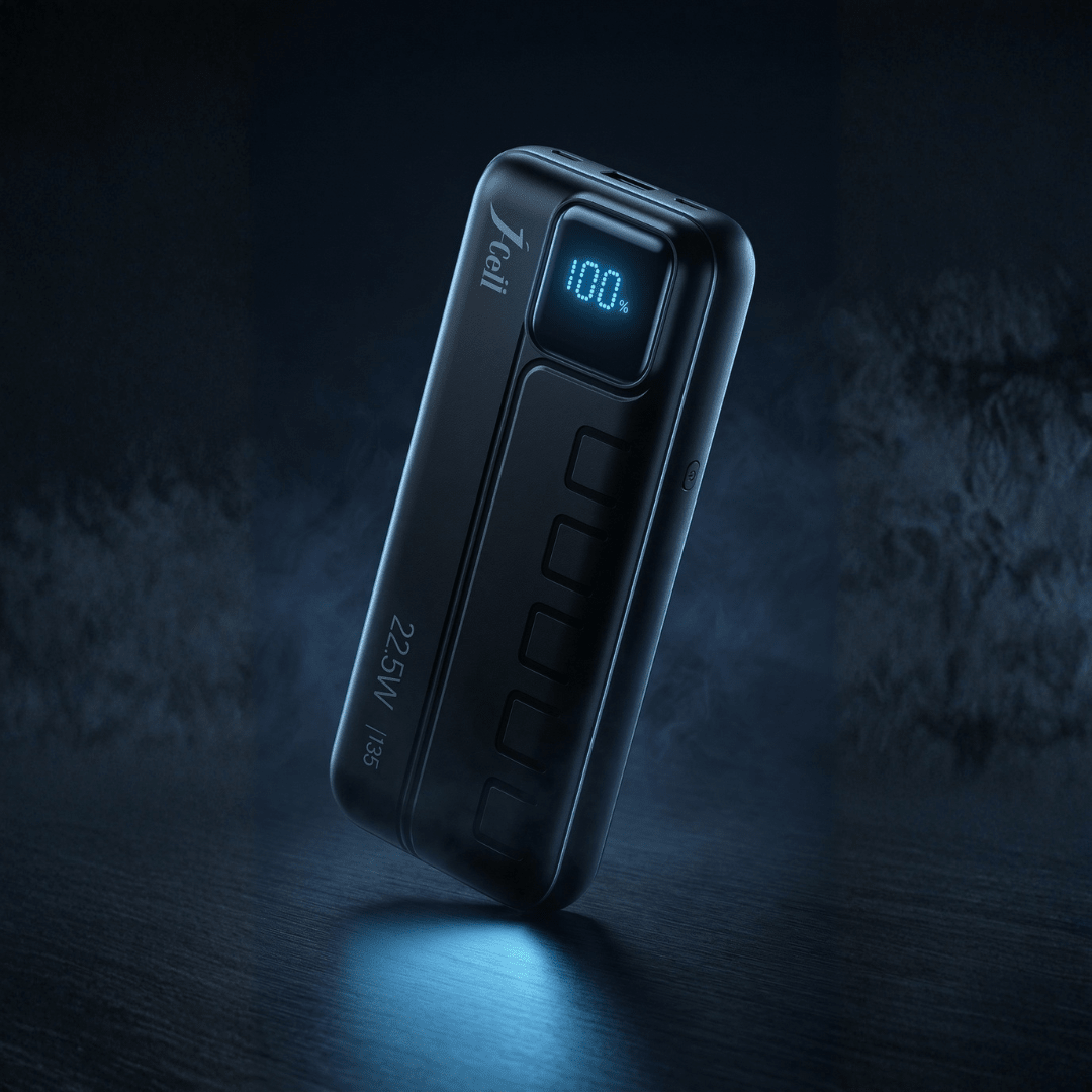JCell 135 Power Bank 20000mAh — Digital Display | Triple Output | Fast Charge | One Week - Xccessories.pk