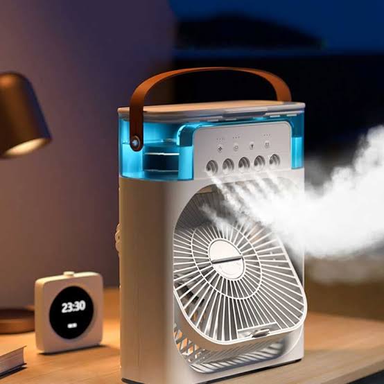 Portable Mini Cooler Fan I Air Cooler With Light I Water Cooler Fan USB - Xccessories.pk
