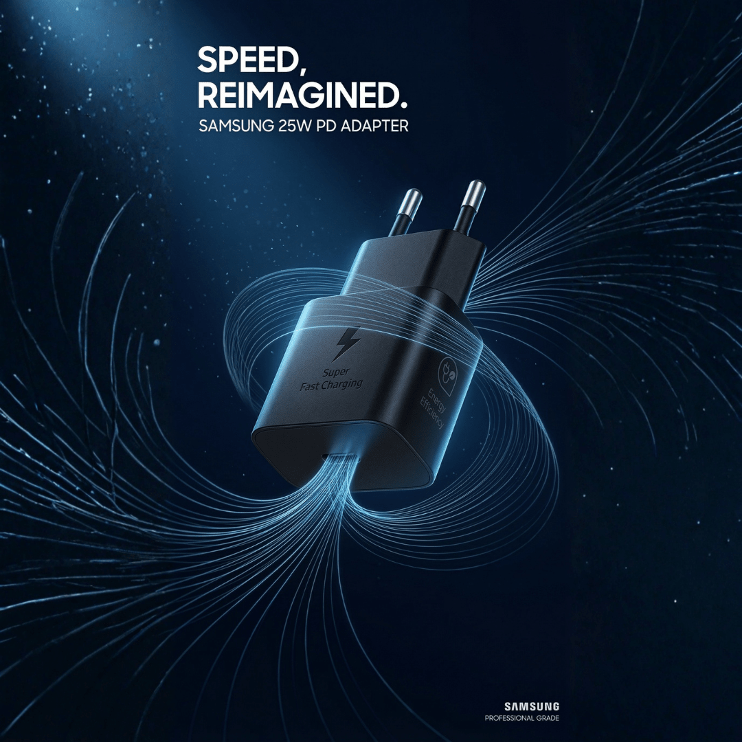 Samsung 25W Super Fast Charger — USB - C PD | Galaxy S/A/Note Series | Compact - Xccessories.pk