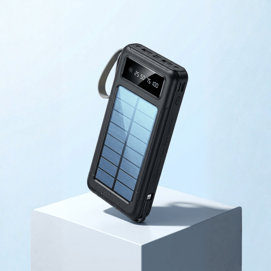 Solar Power Bank 10000mAh — Charge From the Sun | LED Torch | Waterproof | Load Shedding - Xccessories.pk
