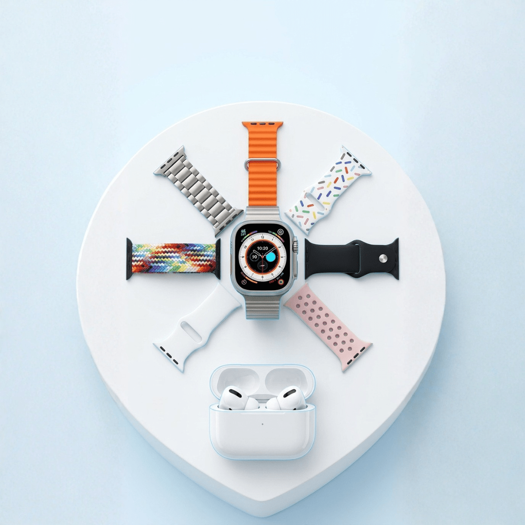 Watch 7 Straps + AirPods Bundle — Style Meets Sound in One Box - Xccessories.pk